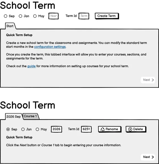 Setting up a new school term in CodeHub Classroom